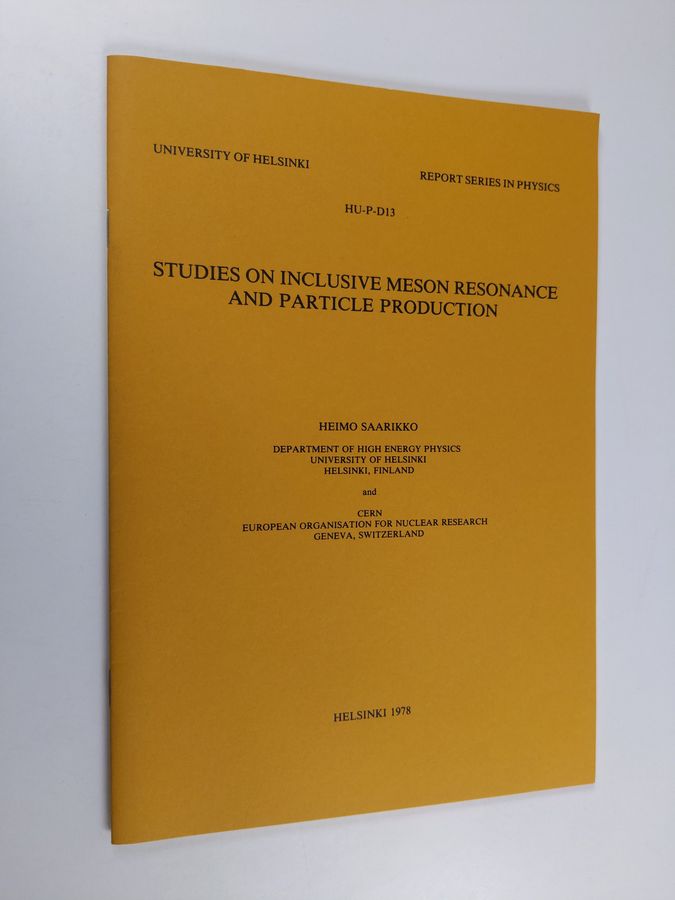 Studies on inclusive meson resonance and particle production