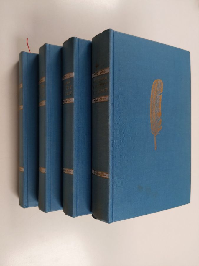 Maila Talvio & Juhani Aho ym. : Valitut teokset 3-4,7-8 (4 kirjaa) : 3 Juhani Aho ; 4 Kauppis-Heikki ; 7 Arvid Järnefelt ; 8 Maila Talvio