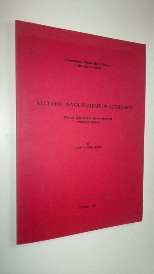 Alcohol involvement in accidents