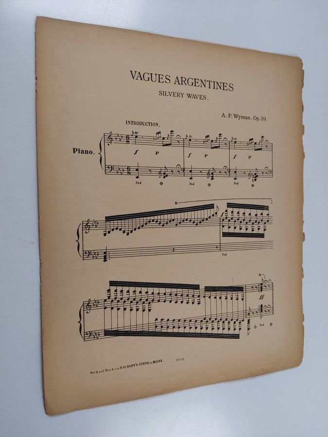 A. P. Wyman : Vagues Argentines - Silvery Waves Op. 39
