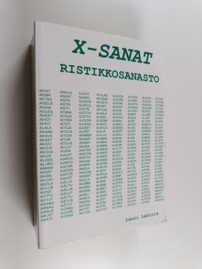 Lauri Lehtola : X-sanat : ristikkosanasto