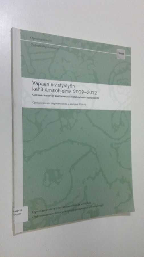 Vapaan sivistystyön kehittämisohjelma 2009-2012