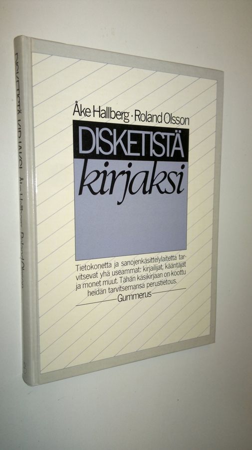 Disketistä kirjaksi