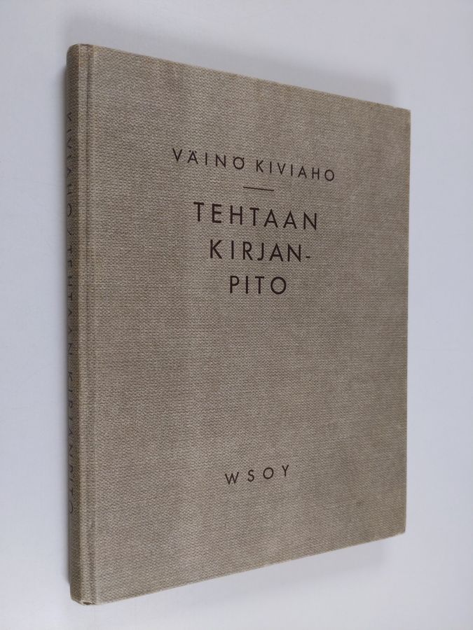 Tehtaan kirjanpito