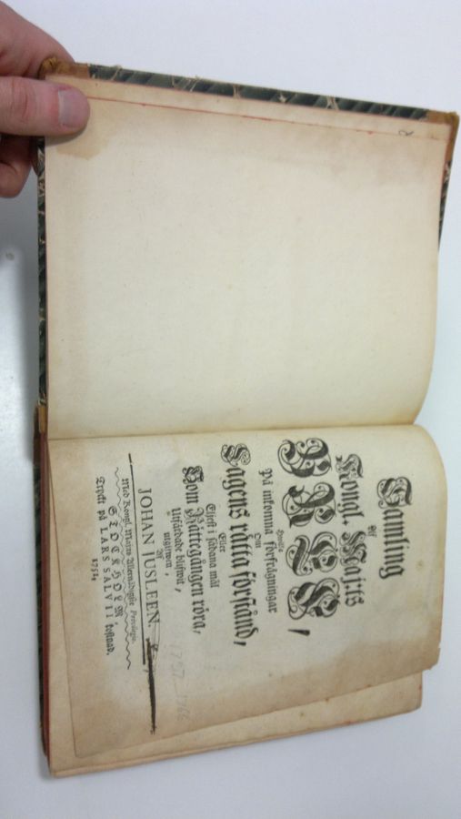 Johan Jusleen : Samling Af Kongl. Maj:ts Bref 1-3 (1751, 1761 & 1776) hwilka På inkomna förfrågningar om Lagens rätta förstånd, Eller Eljest i sådana mål Som Rättegången röra, Utfärdade blifwit