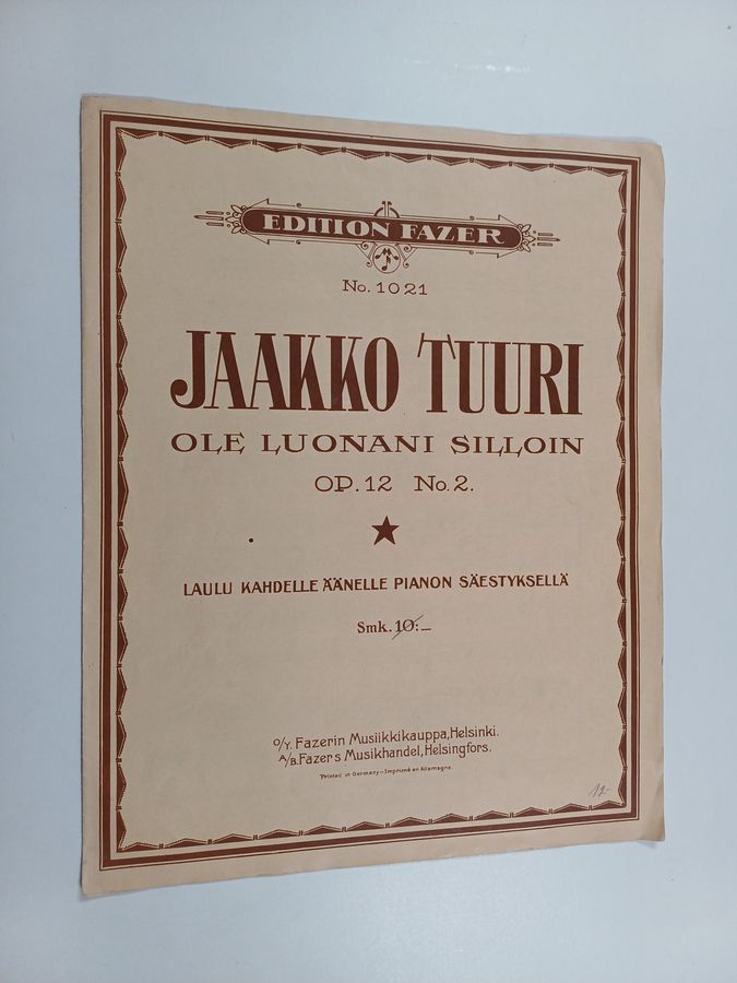 Jaakko Tuuri : Ole luonani silloin