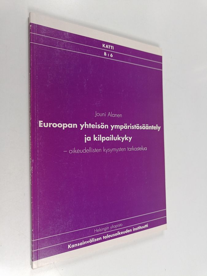 Euroopan yhteisön ympäristösääntely ja kilpailukyky