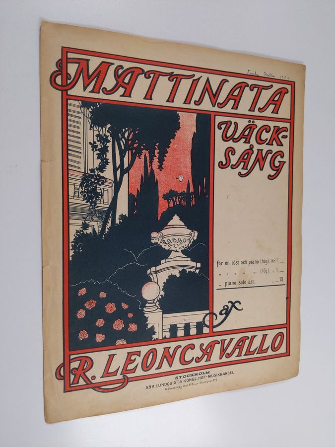 R. Leoncavallo : Mattinata väcksång