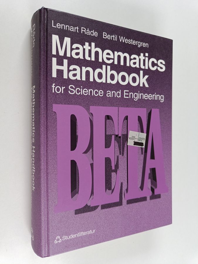 Lennart Råde : Mathematics handbook for science and engineering