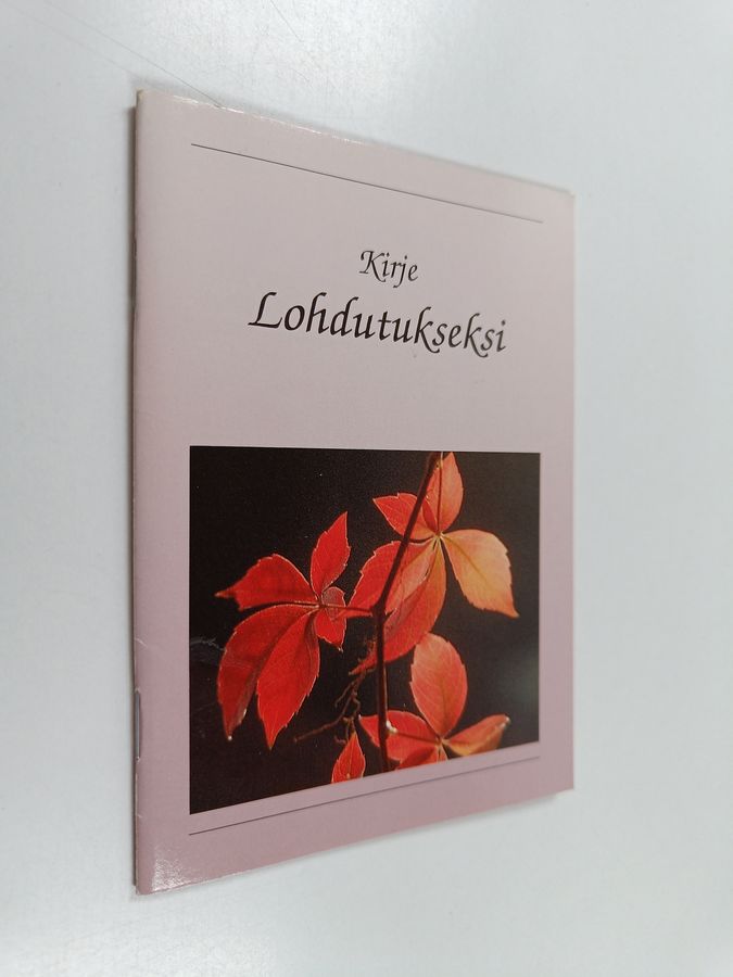 Kirje lohdutukseksi.