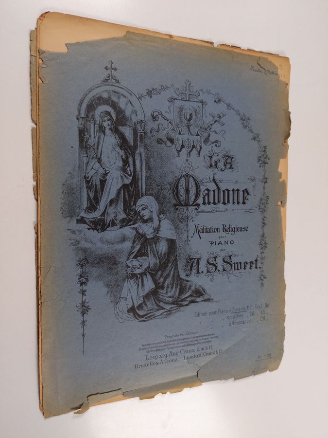 A. S. Sweet : La Madone : Meditation Religieuse pour piano