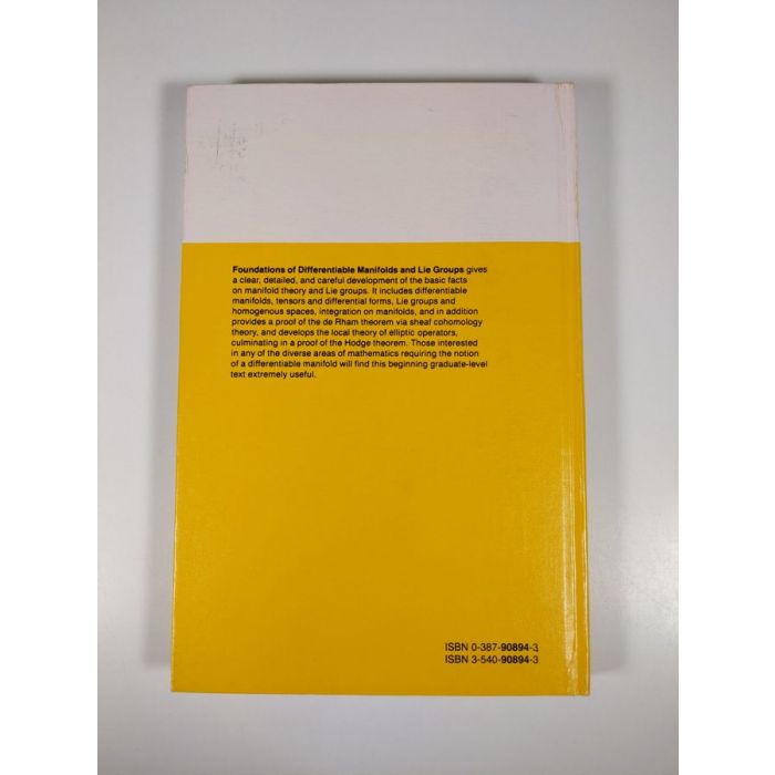 洋書 Foundations of Differentiable Manifolds Osta Warner: Foundations of Differentiable Manifolds and Lie