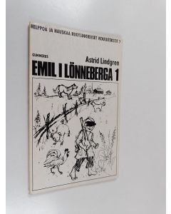 Kirjailijan Astrid Lindgren käytetty kirja Emil i Lönneberga 1