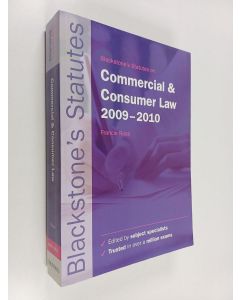 Kirjailijan Francis D. Rose käytetty kirja Blackstone's Statutes on Commercial and Consumer Law 2009-2010