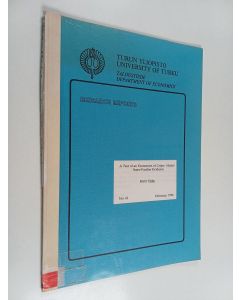 Kirjailijan Matti Viren käytetty kirja A test of an economics of crime model : some further evidence