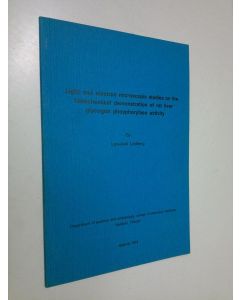 Kirjailijan Lars-Axel Lindberg käytetty kirja Light and electron microscopic studies on the histochemical demonstration of rat liver glycogen phosphorylase activity