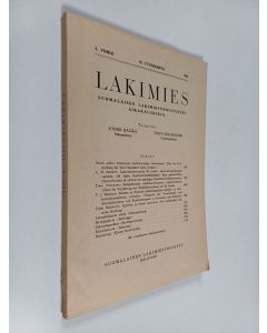 käytetty kirja Lakimies : Suomalaisen lakimiesyhdistyksen aikakauskirja 8/1964