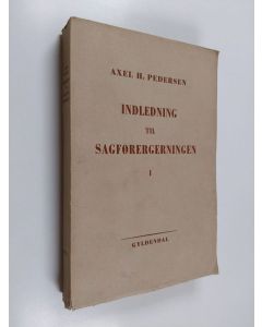 Kirjailijan Axel H. Pedersen käytetty kirja Indledning til sagförergerningen 1