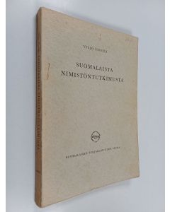 Kirjailijan Viljo Nissilä käytetty kirja Suomalaista nimistöntutkimusta