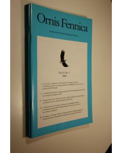 käytetty teos Ornis Fennica : Journal of BirdLife Finland  vol. 81, 1 - 4/2004