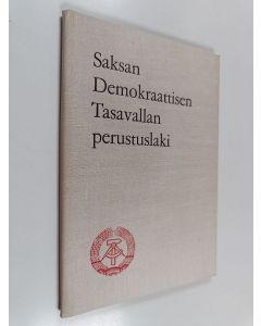 käytetty kirja Saksan Demokraattisen Tasavallan perustuslaki