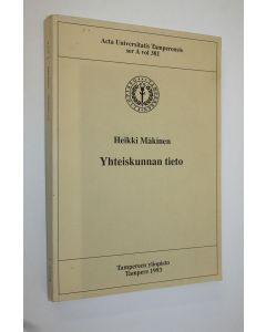 Kirjailijan Heikki Mäkinen käytetty kirja Yhteiskunnan tieto