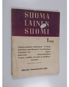 käytetty kirja Suomalainen Suomi 1/1938