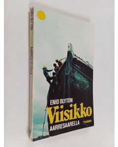 Kirjailijan Enid Blyton käytetty kirja Viisikko aarresaarella