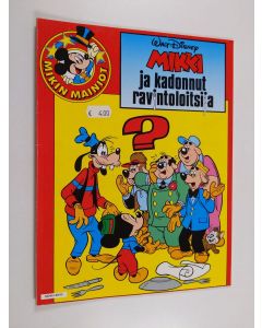 Kirjailijan Walt Disney käytetty kirja Mikki ja kadonnut ravintoloitsija