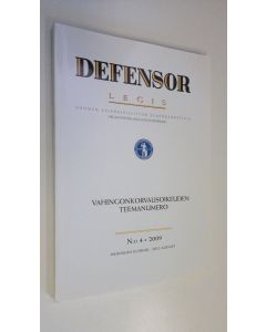 käytetty kirja Defensor legis n:o 4/2009