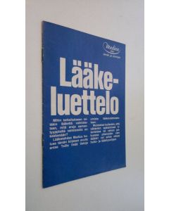 Kirjailijan Medica käytetty teos Lääkeluettelo