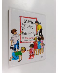 Kirjailijan Astrid Lindgren käytetty kirja Barnens dag i Bullerbyn