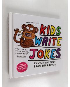 Kirjailijan @KidsWriteJokes käytetty kirja Kids Write Jokes