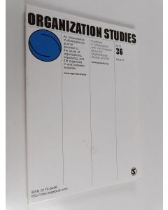 käytetty kirja Organization studies : Issue 8/2015