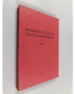 käytetty kirja Rannikkotykistön taisteluohjesääntö : II osa. (RtO II)