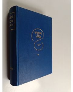 käytetty kirja Vem och vad 1962: biografisk handbok