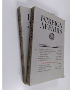 käytetty kirja Foreign affairs Spring-fall (Vol 1 & 4) 1987