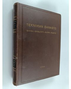 käytetty kirja Tekniikan Sanasto - Saksa - englanti - suomi - ruotsi - venäjä : Teknisk ordbok
