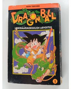 Kirjailijan Akira Toriyama käytetty kirja Lohikäärmekuulien arvoitus