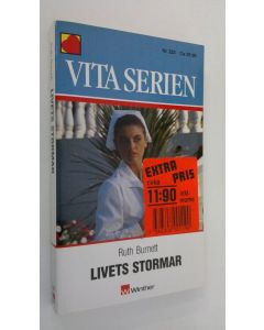 Kirjailijan Ruth Burnett käytetty kirja Livets stormar