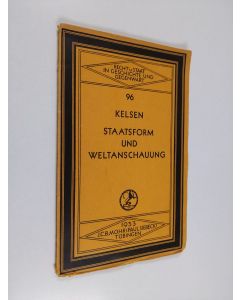 Kirjailijan Hans Kelsen käytetty kirja Staatsform und weltanschauung