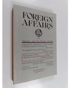 käytetty kirja Foreign affairs : America and the world 1987/88