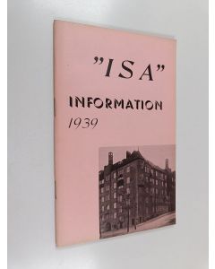 käytetty teos "ISA" information 1939