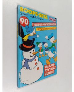 Kirjailijan Walt Disney käytetty kirja Roope-setä 2/1987