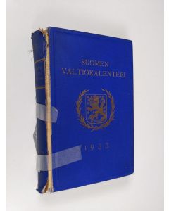 käytetty kirja Suomen valtiokalenteri 1933