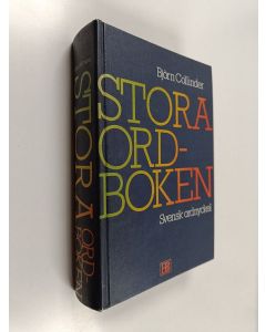 Kirjailijan Björn Collinder käytetty kirja Stora ordboken : Svenska ordnyckel