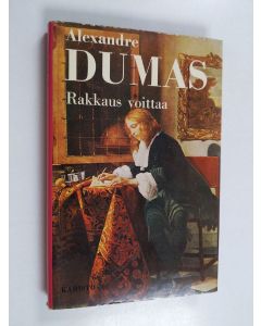Kirjailijan Alexandre Dumas käytetty kirja Rakkaus voittaa