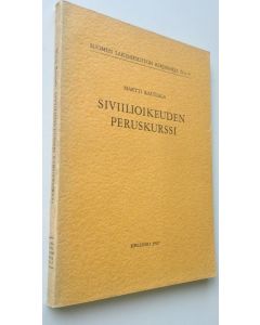 Kirjailijan Martti Rautiala käytetty kirja Siviilioikeuden peruskurssi