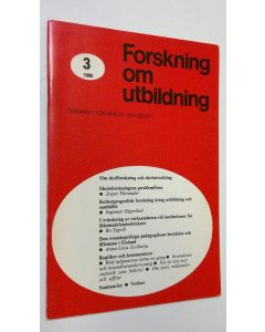 käytetty teos Forskning om utbildning 3/1980 : tidskrift för analys och debatt