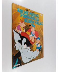 Kirjailijan Walt Disney käytetty teos Kolme pientä porsasta ja suden nälkä